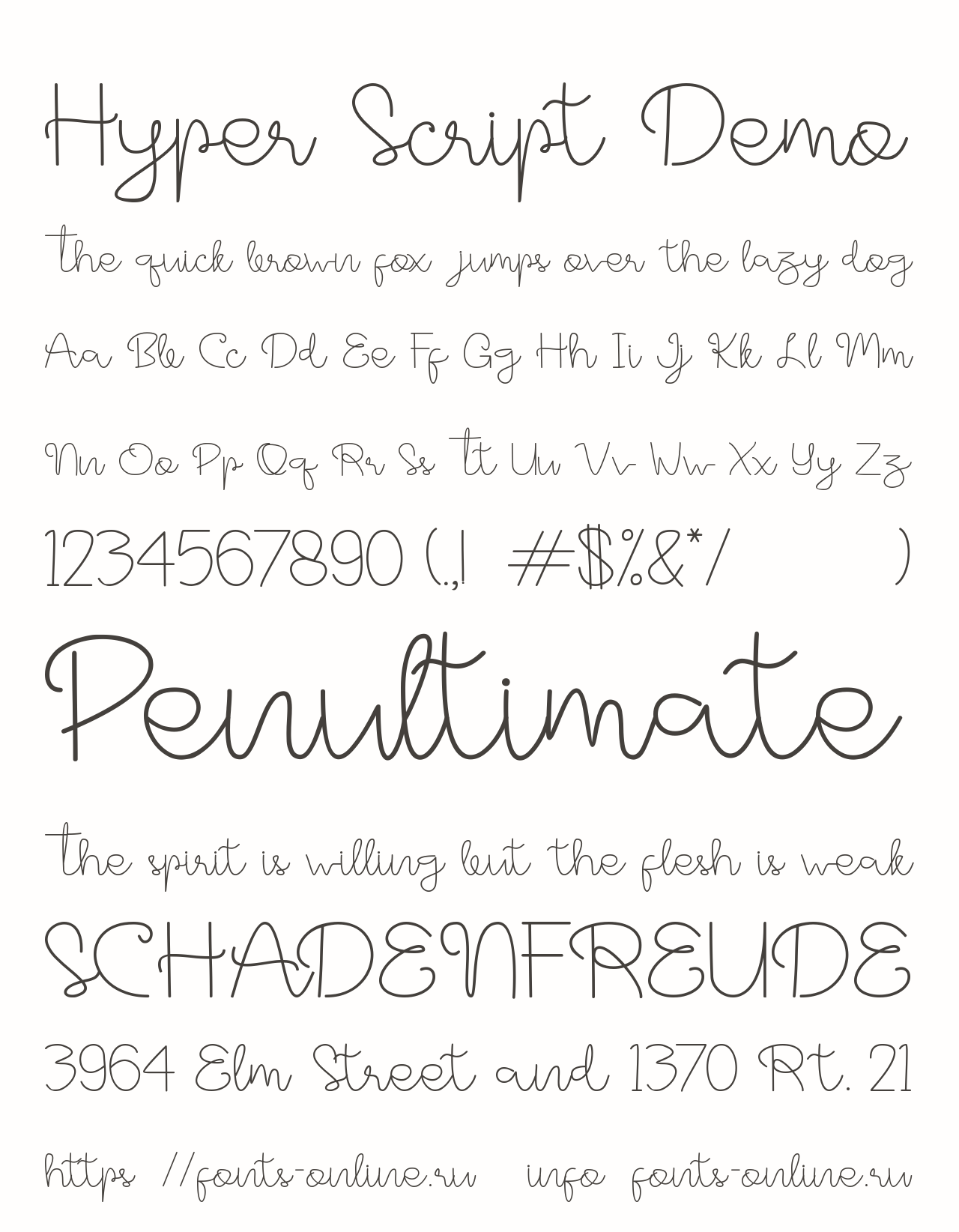 Hyper Script Demo Free Font Download